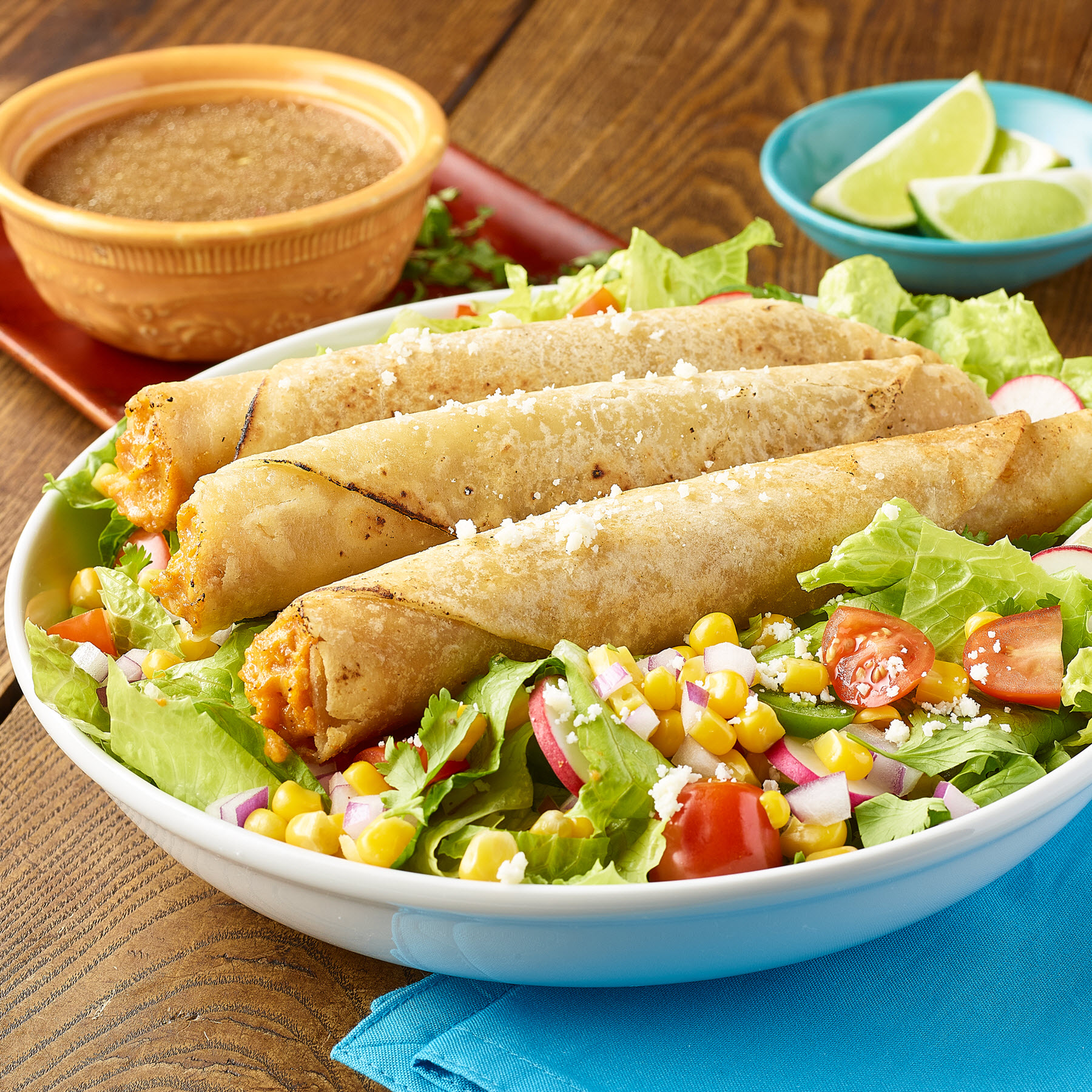 Don Miguel flauta taco salad.