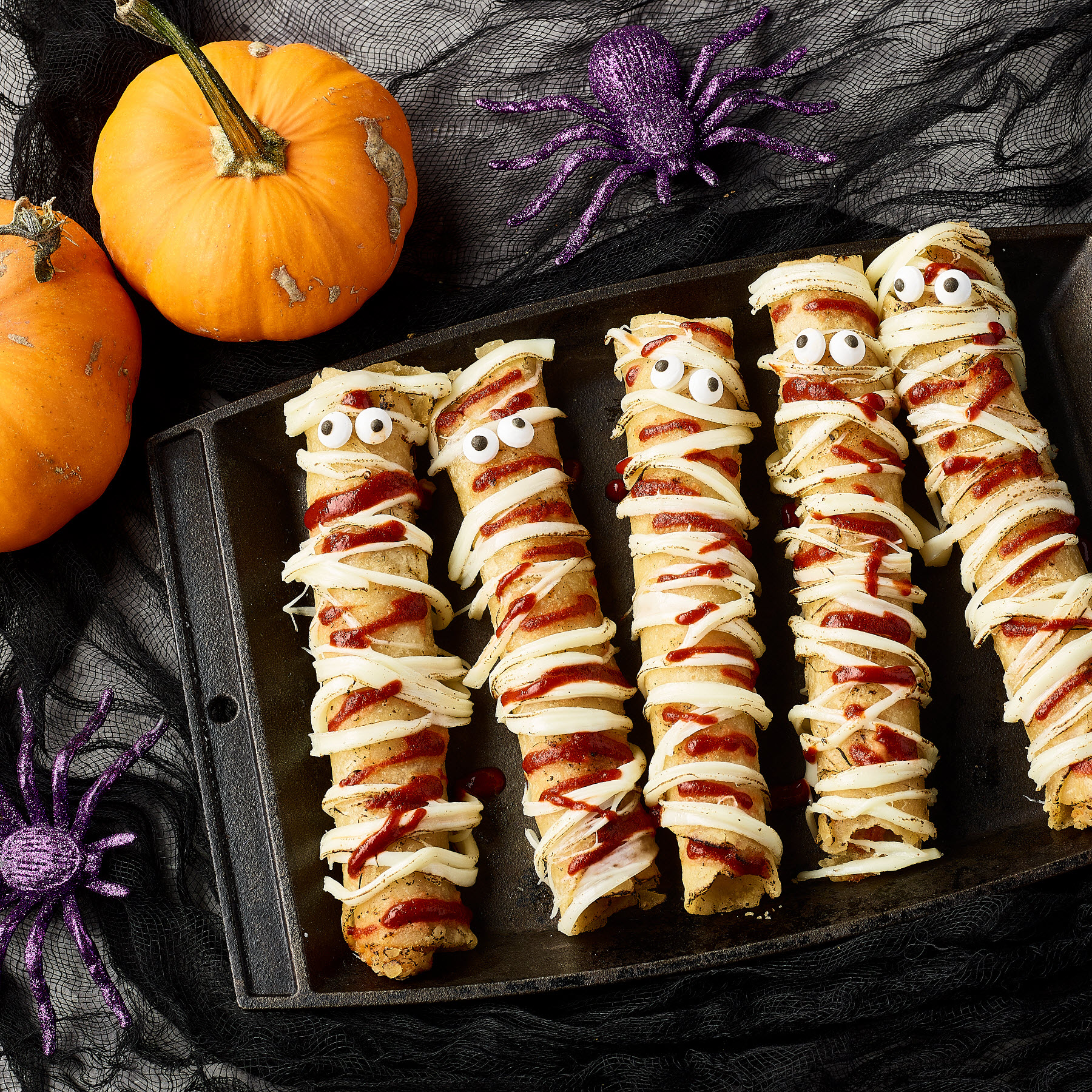 Don Miguel Halloween mummy flautas.