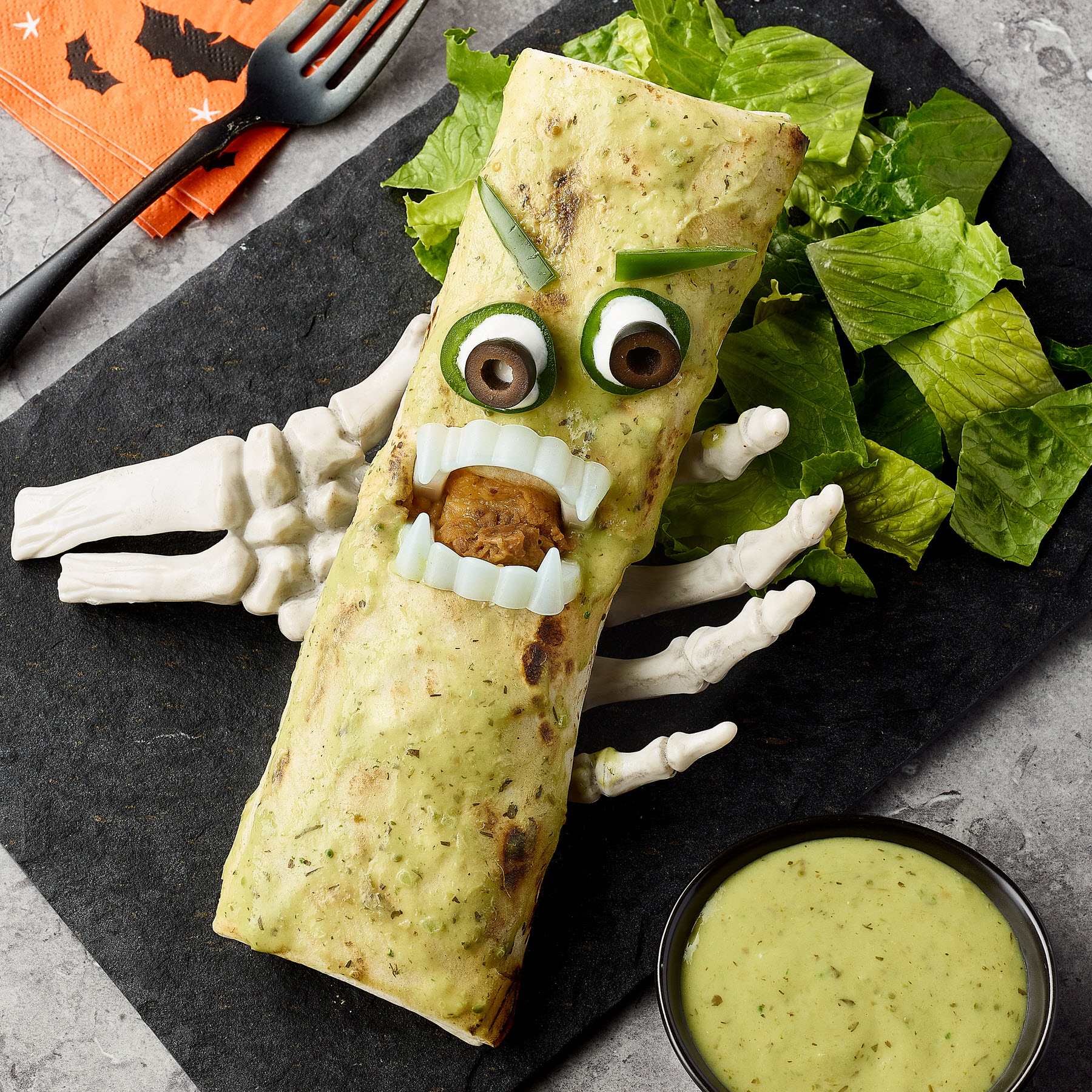 Don Miguel Halloween the bomb burrito monster.