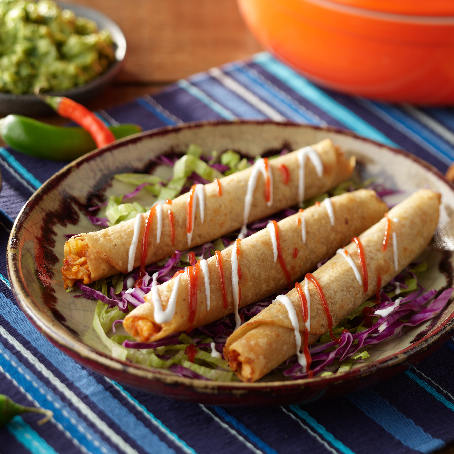 Don Miguel taquito appetizer.