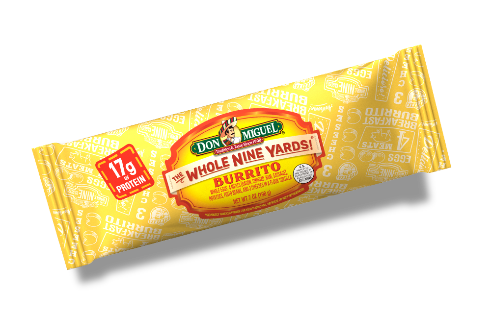DON MIGUEL® THE WHOLE 9 YARDS!® Breakfast Burrito