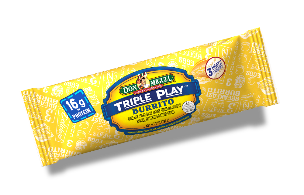 DON MIGUEL® TRIPLE PLAY™ Breakfast Burrito